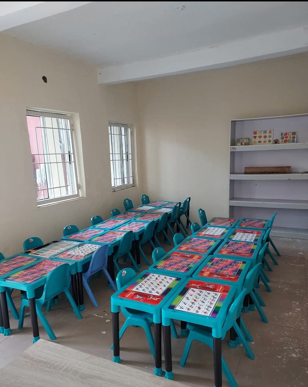 Students learning in class